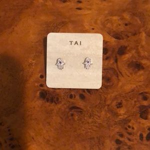 TAI Hamsa hand earring stud earrings NEW